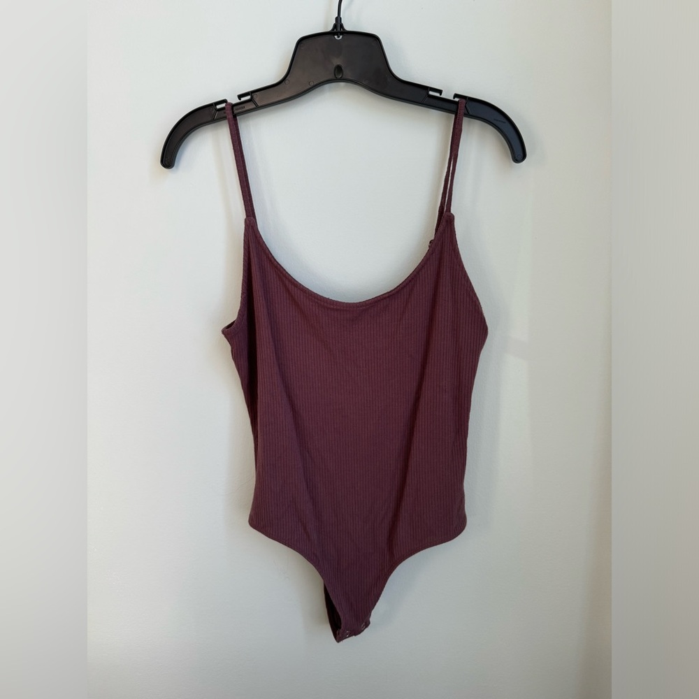 Express | Purple thong Bodysuit M